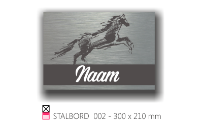 Stalbord stable name naam butler finish Happy trailer Happy stable 002