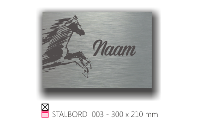 Stalbord stable name naam butler finish Happy trailer Happy stable 003