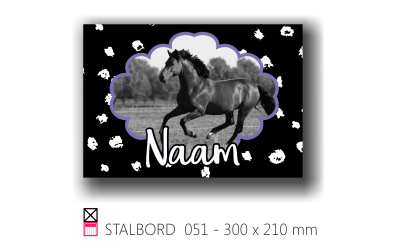 Stalbord stable name naam butler finish Happy trailer Happy stable