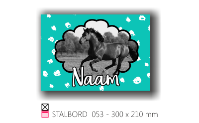 Stalbord stable name naam butler finish Happy trailer Happy stable